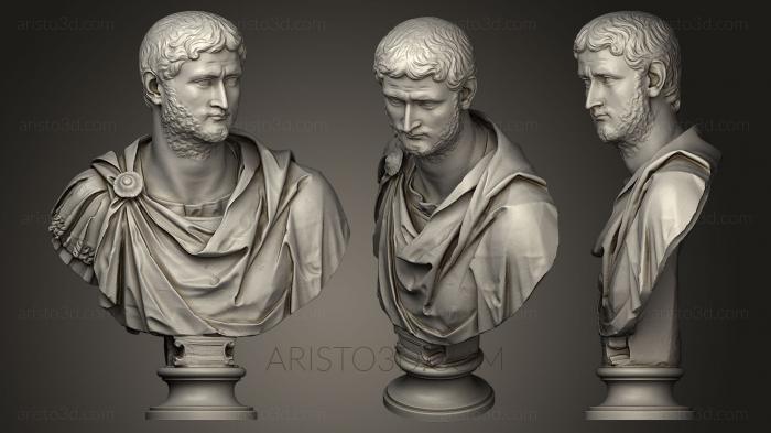 Busts and heads antique and historical (BUSTA_0045) 3D model for CNC machine